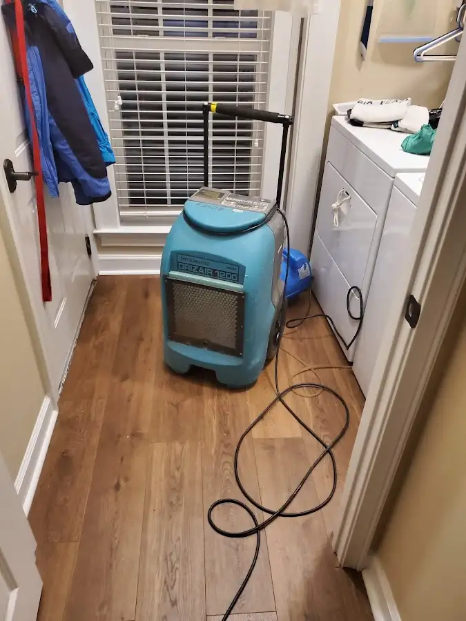 Commercial dehumidifier deployed for Flood Damage Cleanup in Torrington